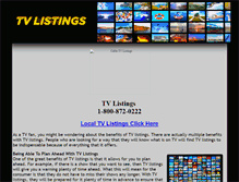 Tablet Screenshot of local-tvlistings.com